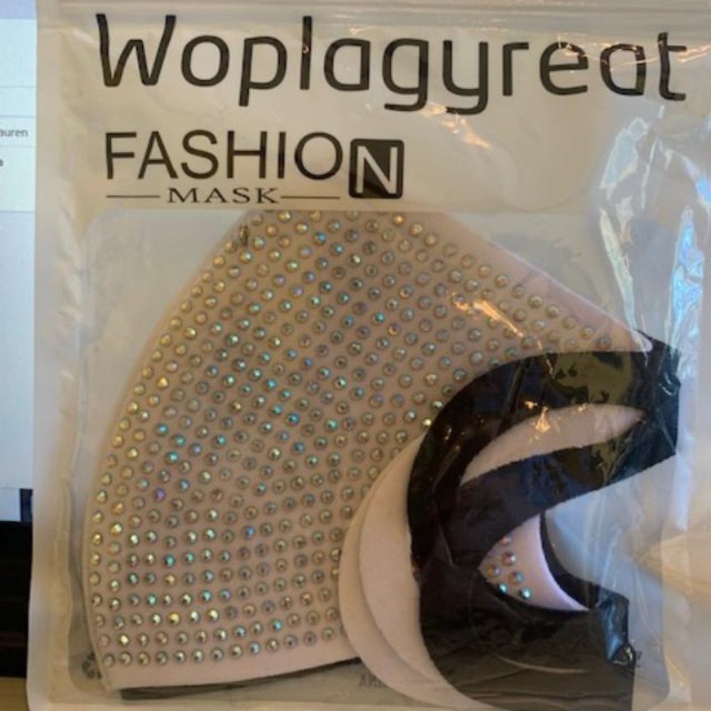 Beautiful Rhinestone Masks NEW - Picture 2 of 3